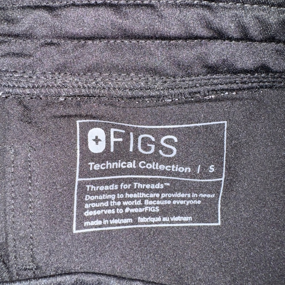 Figs Scrub Black Jogger Pants Sz S - Picture 8 of 9